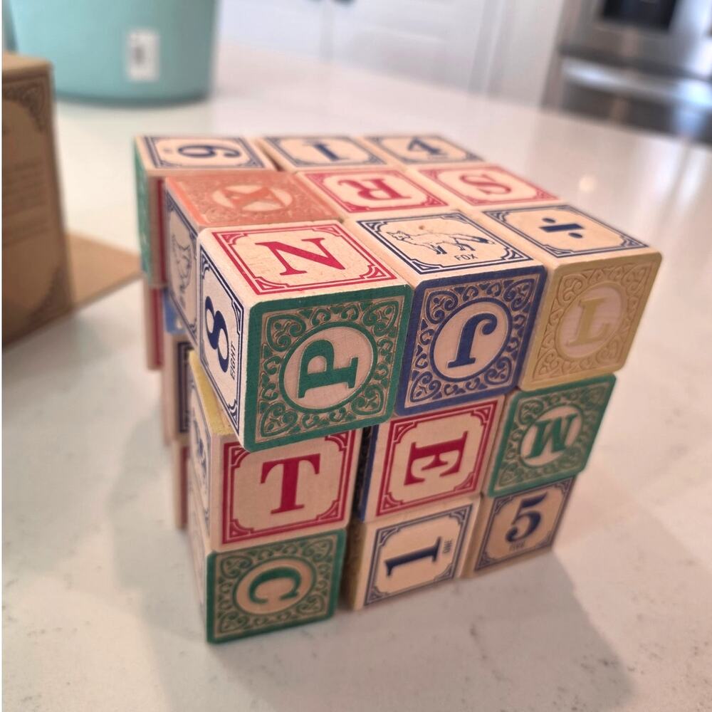 Uncle Goose Classic ABC Alphabet Blocks,